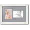 ArtToFrames Collage Photo Picture Frame with 2 - 4x6 inch Openings, Framed in White with Over 62 Mat Color Options and Regular Glass (CSM-3966-102)